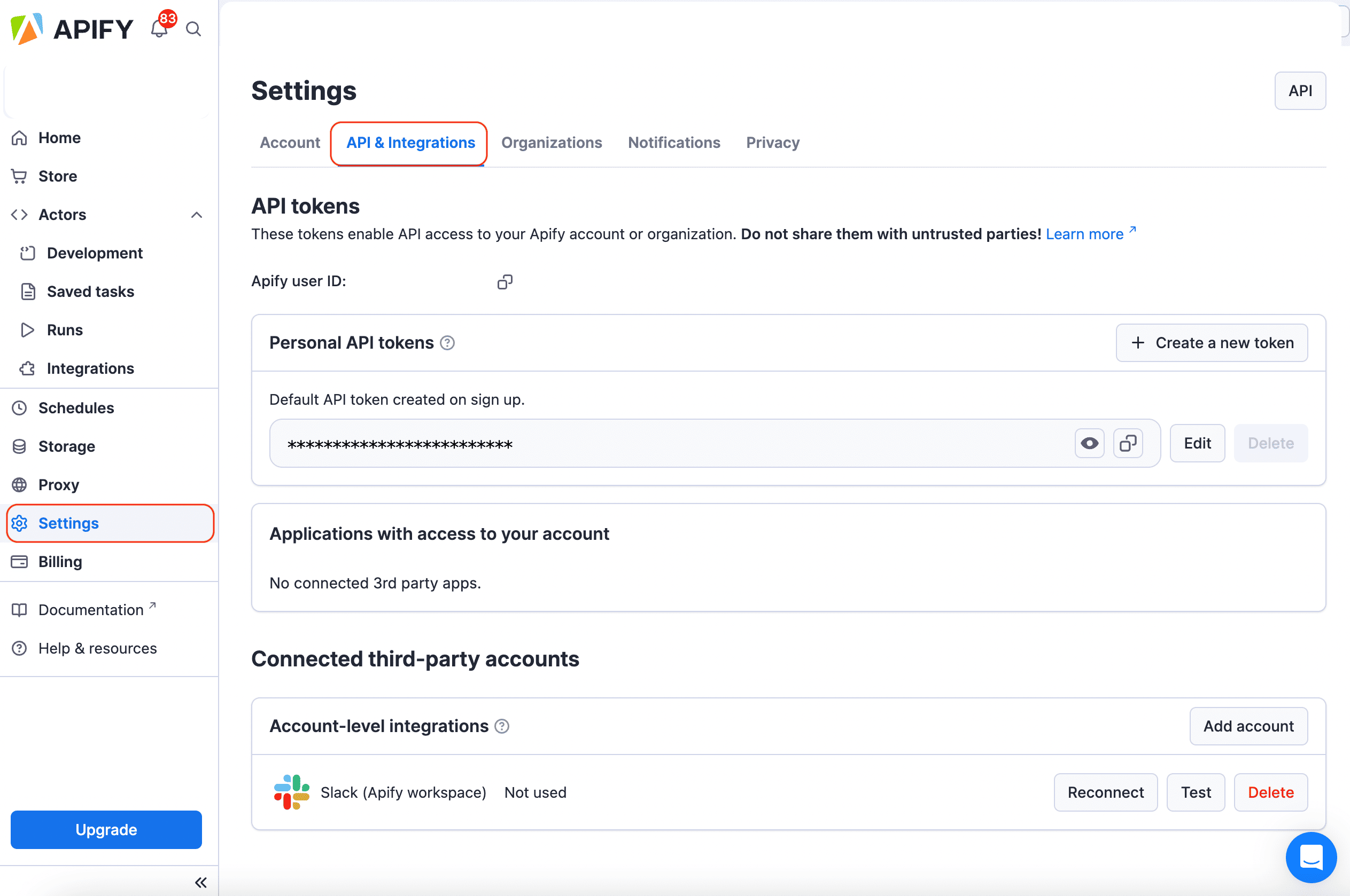 Apify Console sign-up page with email, Gmail, and GitHub sign-up options